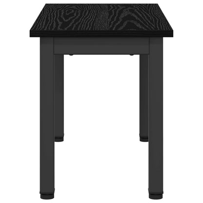 Tavolino da salotto Rovere Nero 60 x 30 x 36 cm