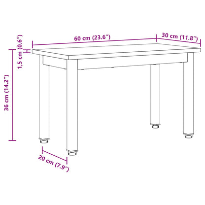 Tavolino da salotto Grigio Sonoma 60 x 30 x 36 cm