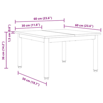 Tavolino da salotto Grigio Sonoma 60 x 60 x 36 cm