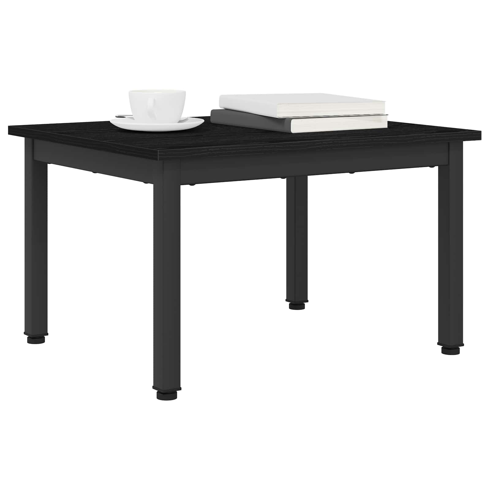 Tavolino da salotto Rovere Nero 60 x 50 x 36 cm - homemem39