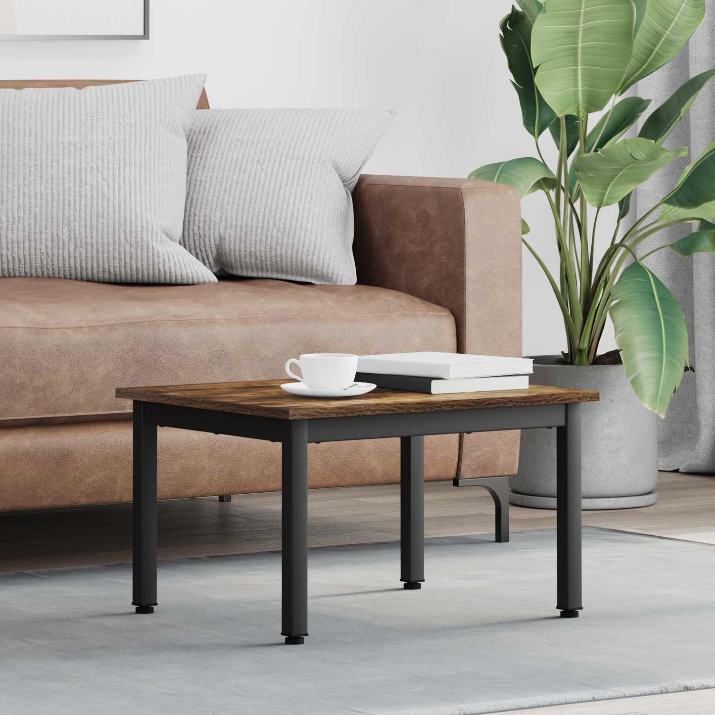 Tavolino da salotto Quercia Fumosa 60 x 50 x 36 cm