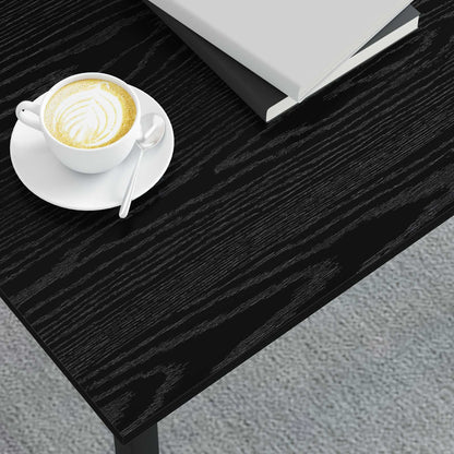 Tavolino da salotto Rovere Nero 70 x 50 x 36 cm - homemem39