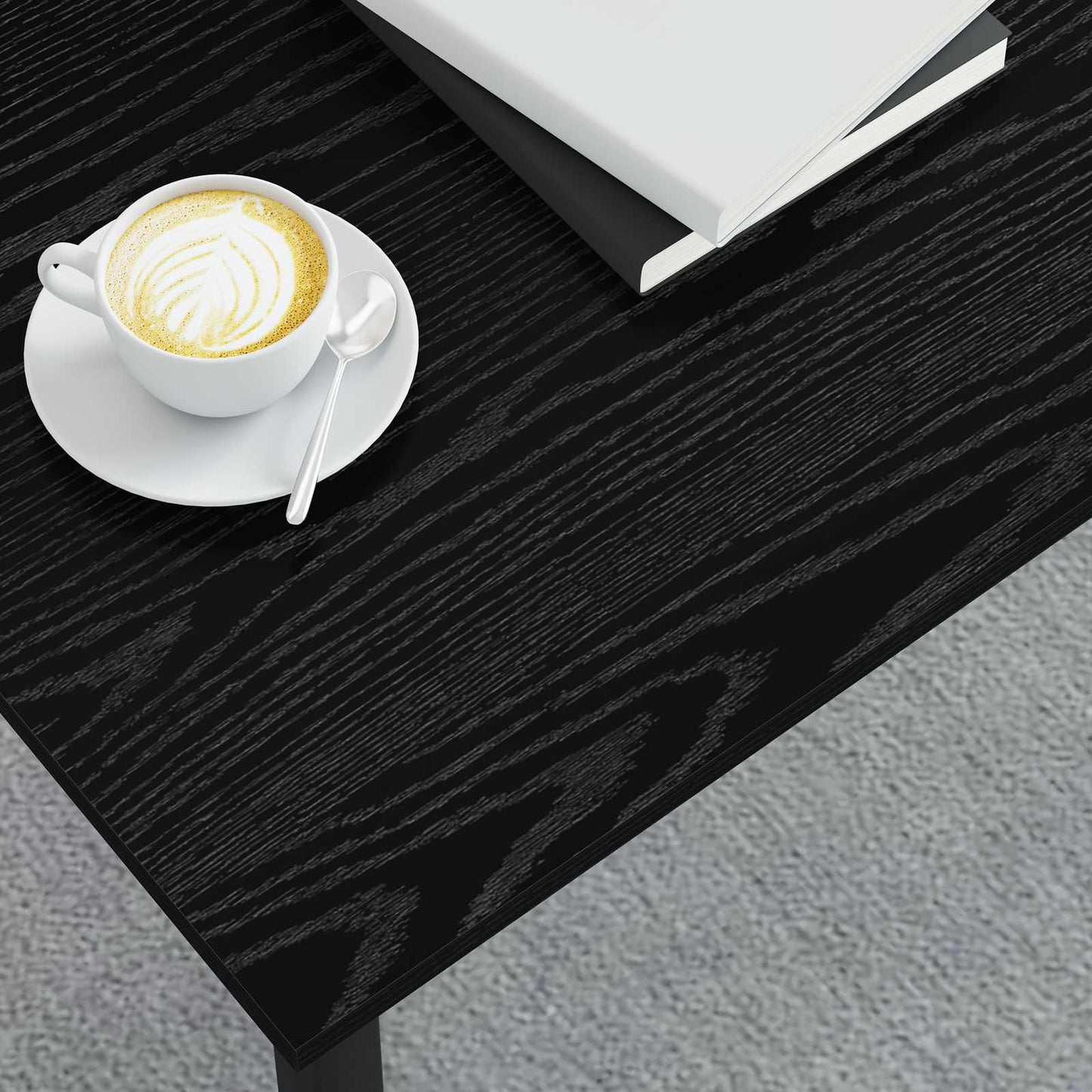 Tavolino da salotto Rovere Nero 100 x 50 x 45 cm - homemem39