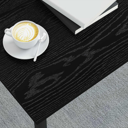Tavolino da salotto Rovere Nero 80 x 80 x 45 cm - homemem39