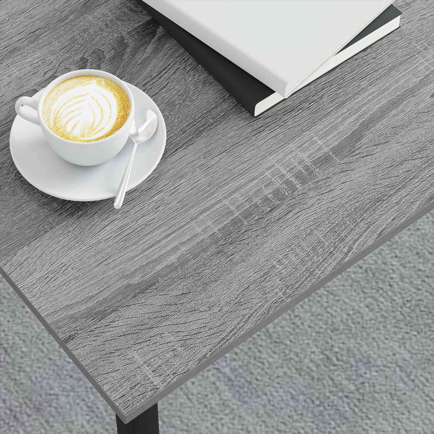 Tavolino da salotto Grigio Sonoma 80 x 80 x 45 cm - homemem39