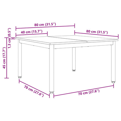 Tavolino da salotto Grigio Sonoma 80 x 80 x 45 cm