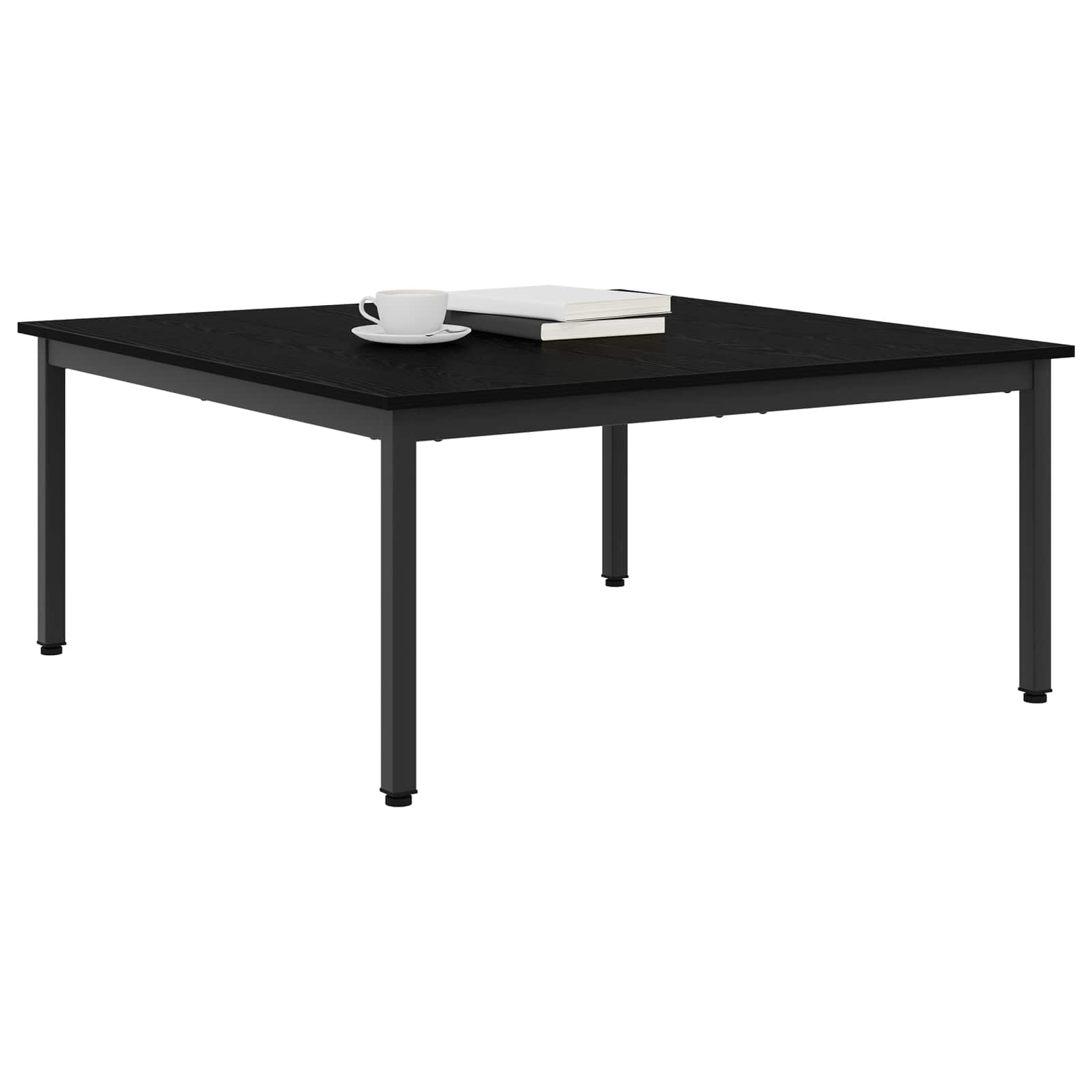 Tavolino da salotto Rovere Nero 100 x 100 x 45 cm - homemem39