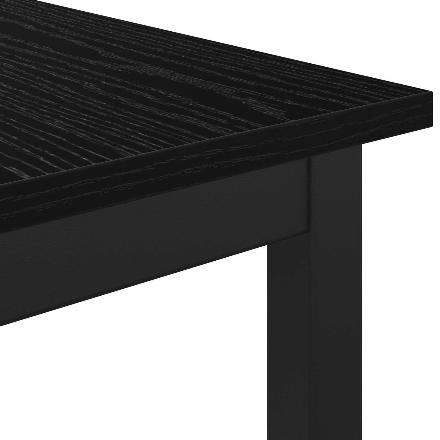 panchina Rovere Nero 80 x 35 x 45 cm Legno multistrato | homemem39