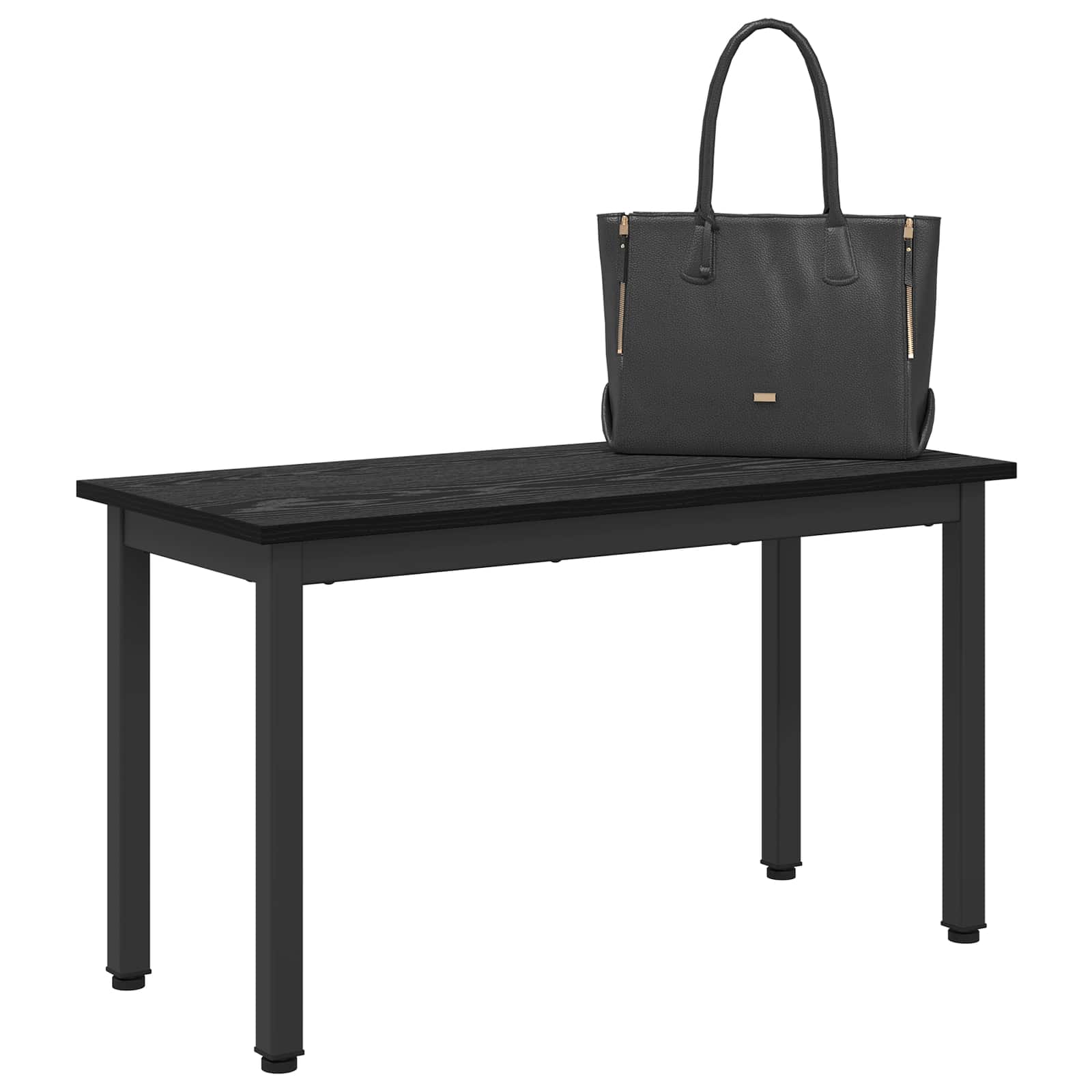 panchina Rovere Nero 80 x 35 x 45 cm Legno multistrato | homemem39