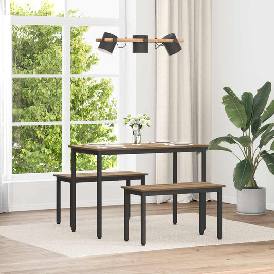 panchina Rovere Artigianale 80 x 35 x 45 cm Legno multistrato