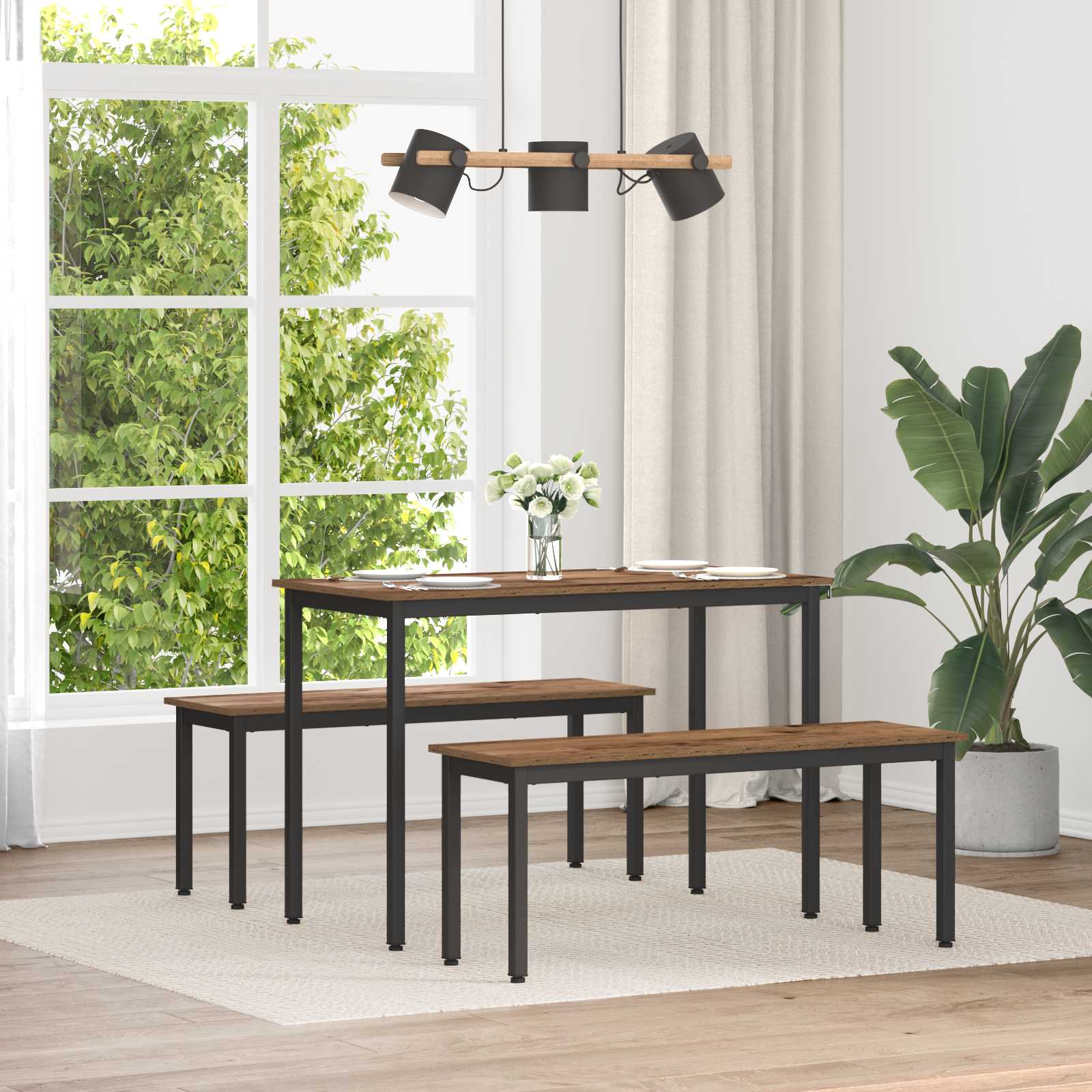 panchina Legno vecchio 110 x 35 x 45 cm Legno multistrato | homemem39