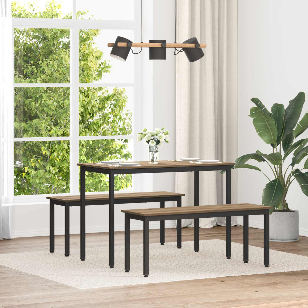 panchina Rovere Artigianale 110 x 35 x 45 cm