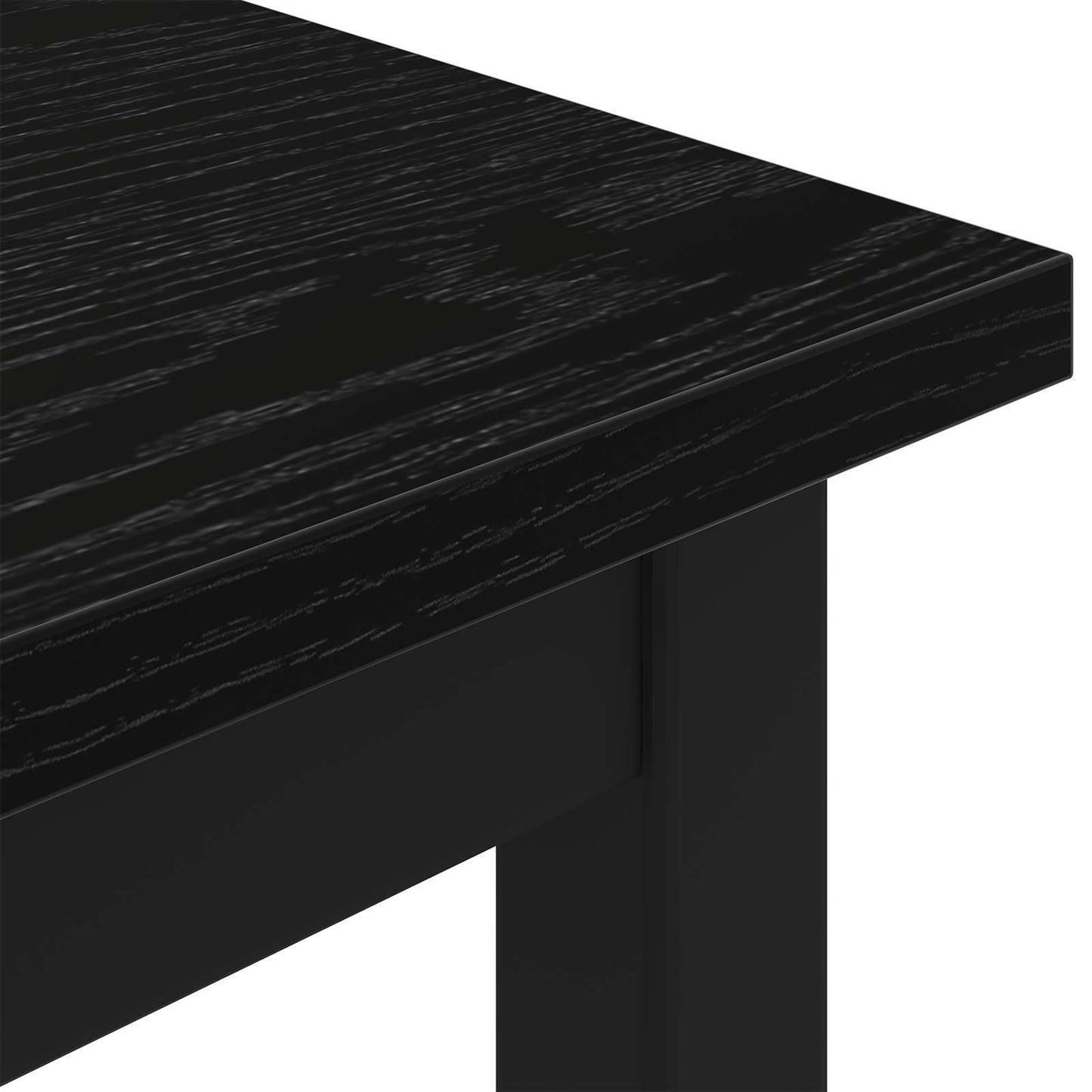 panchina Rovere Nero 200 x 35 x 45 cm Legno ingegnerizzato