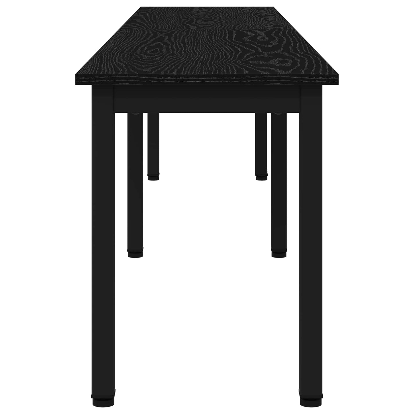 panchina Rovere Nero 200 x 35 x 45 cm Legno ingegnerizzato