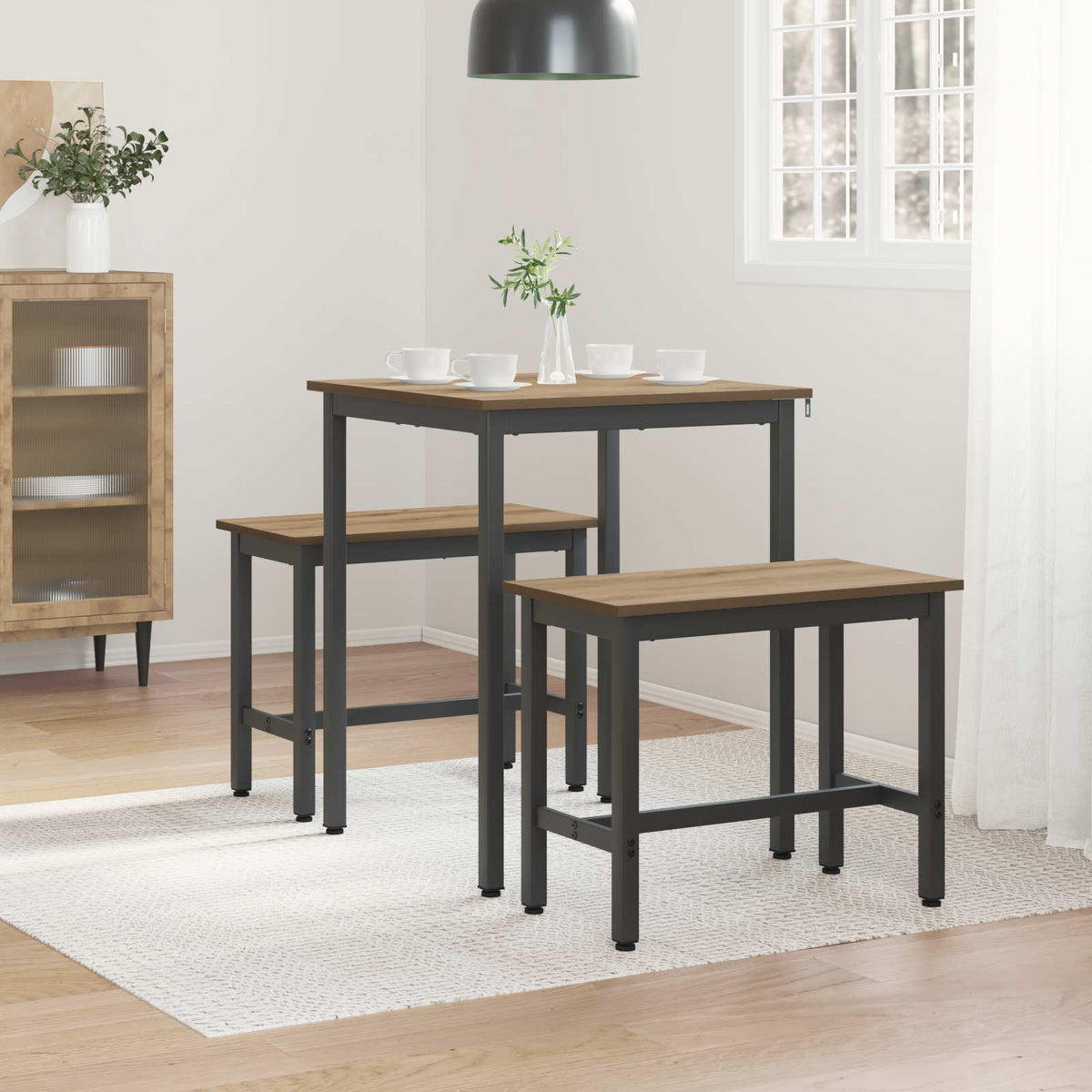 Tavoli da pranzo 60 x 60 x 75 cm Legno ingegnerizzato Quadrato