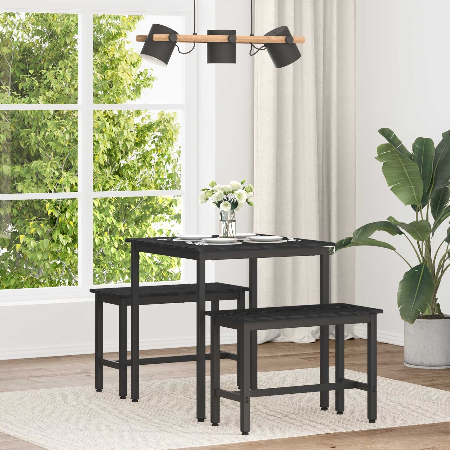 Tavoli da pranzo 70 x 70 x 75 cm Legno ingegnerizzato Quadrato