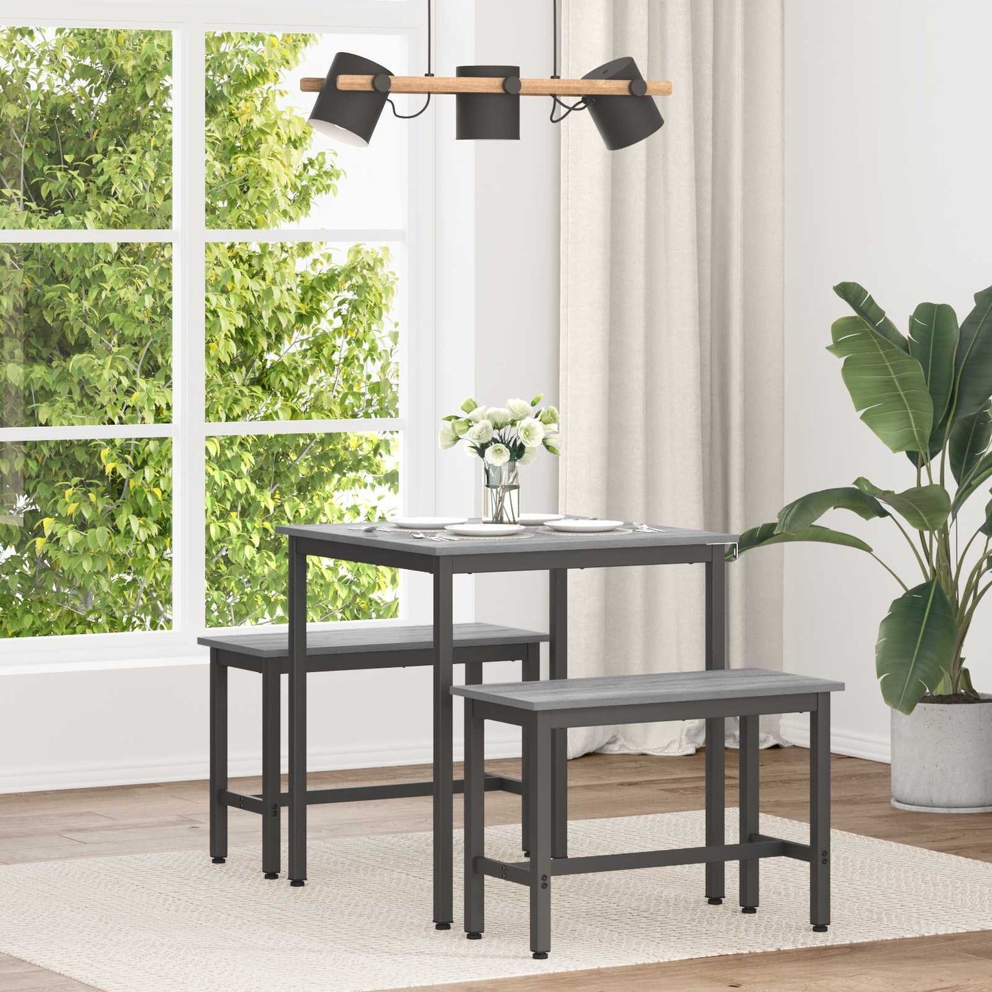 Tavoli da pranzo 70 x 70 x 75 cm Legno ingegnerizzato Quadrato