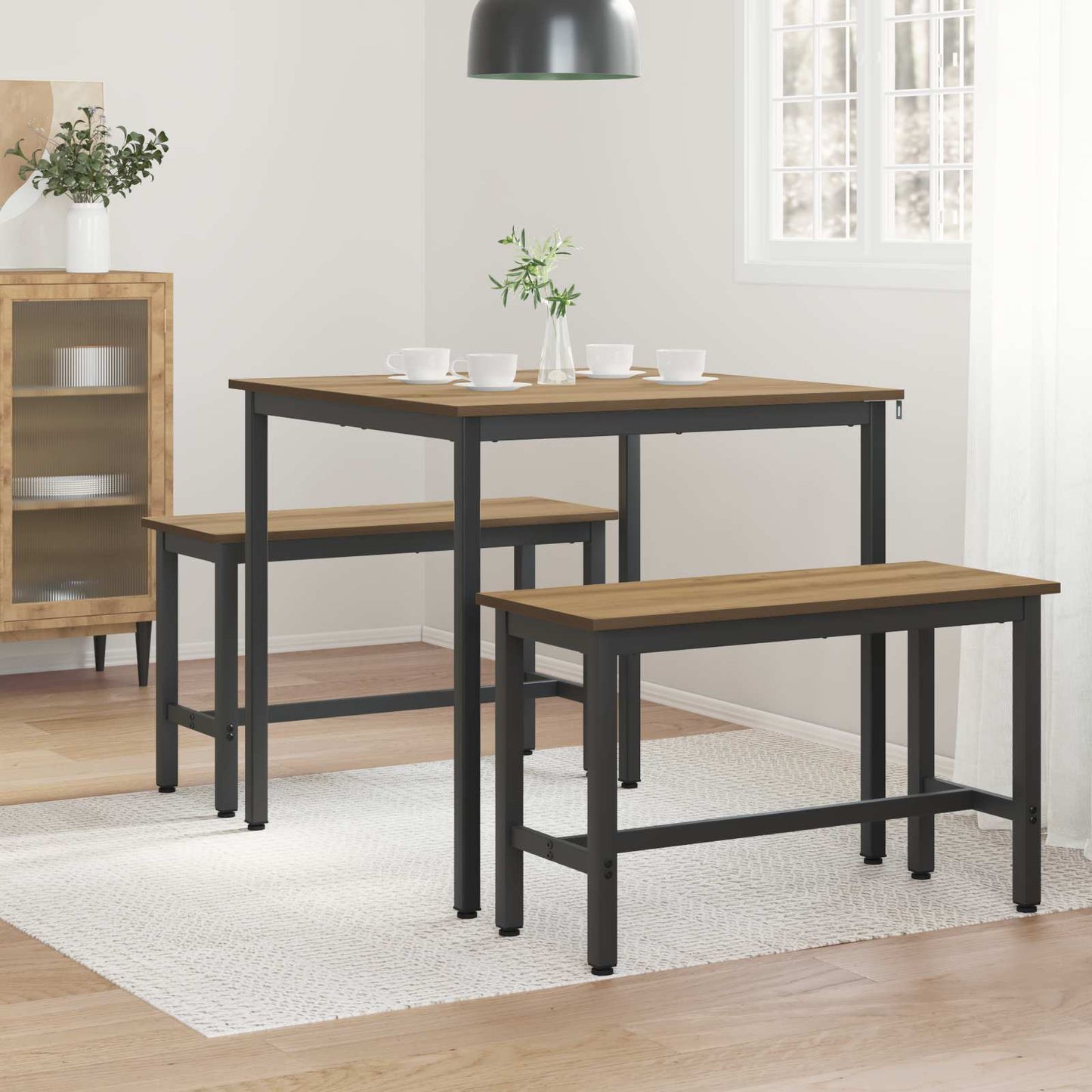 Tavoli da pranzo 80 x 80 x 75 cm Legno ingegnerizzato Quadrato