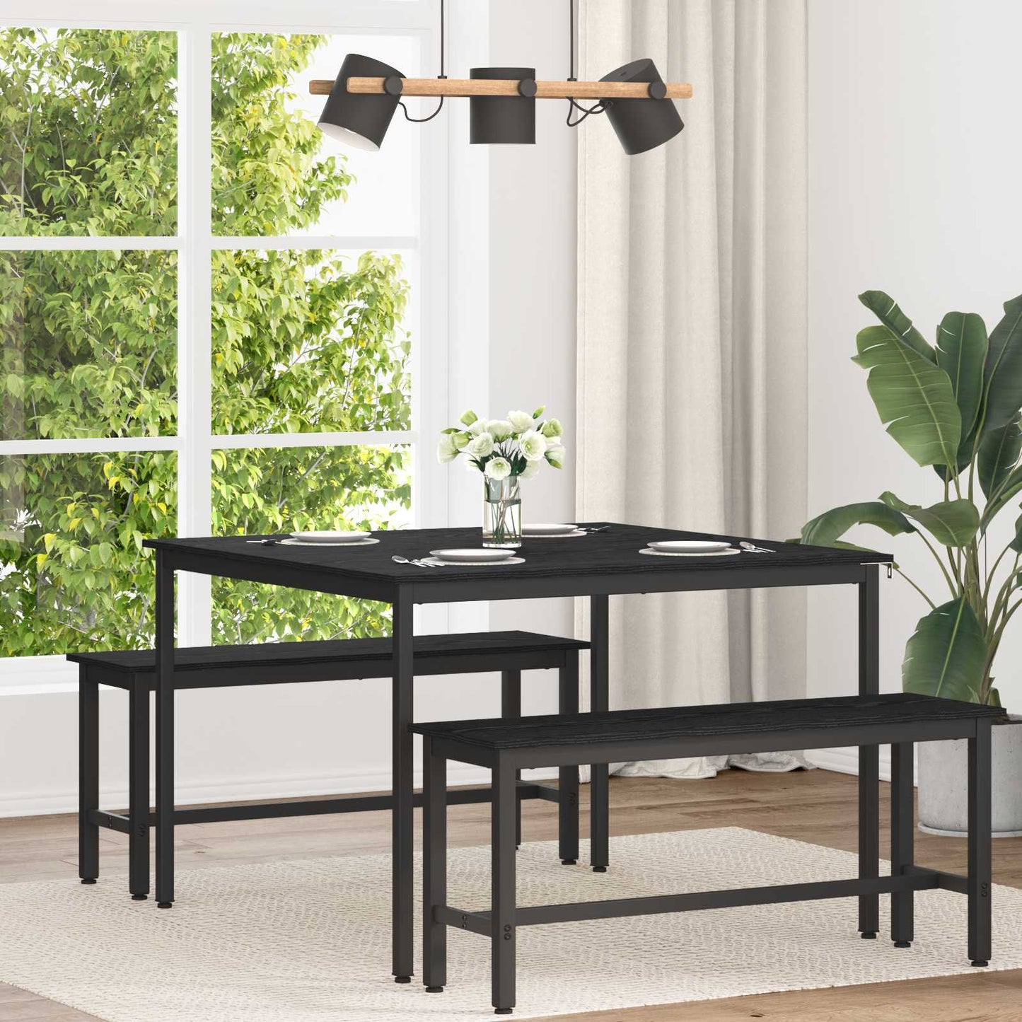 Tavoli da pranzo 110 x 110 x 75 cm Legno ingegnerizzato