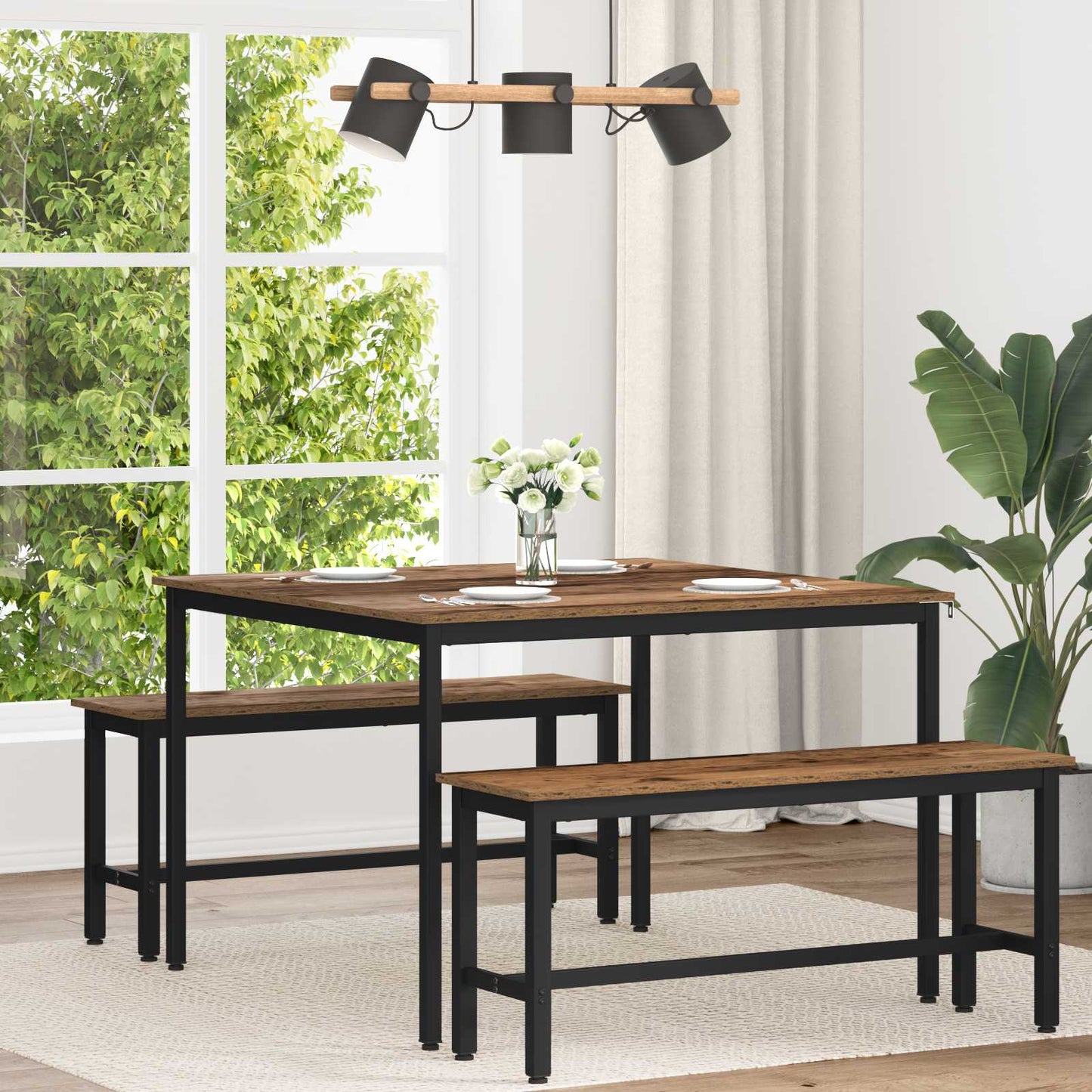 Tavoli da pranzo 110 x 110 x 75 cm Legno ingegnerizzato