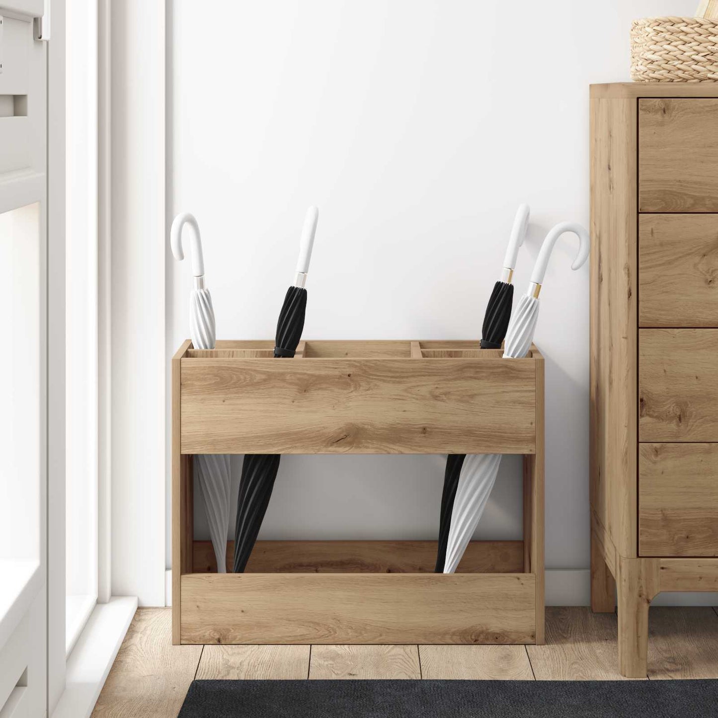 Supporto per Ombrellone Rovere artigianale 65 x 24 x 50 cm | homemem39
