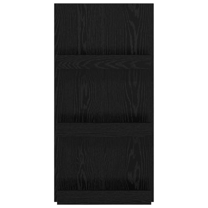 Scaffale per riviste Rovere Nero 51 x 11 x 102 cm