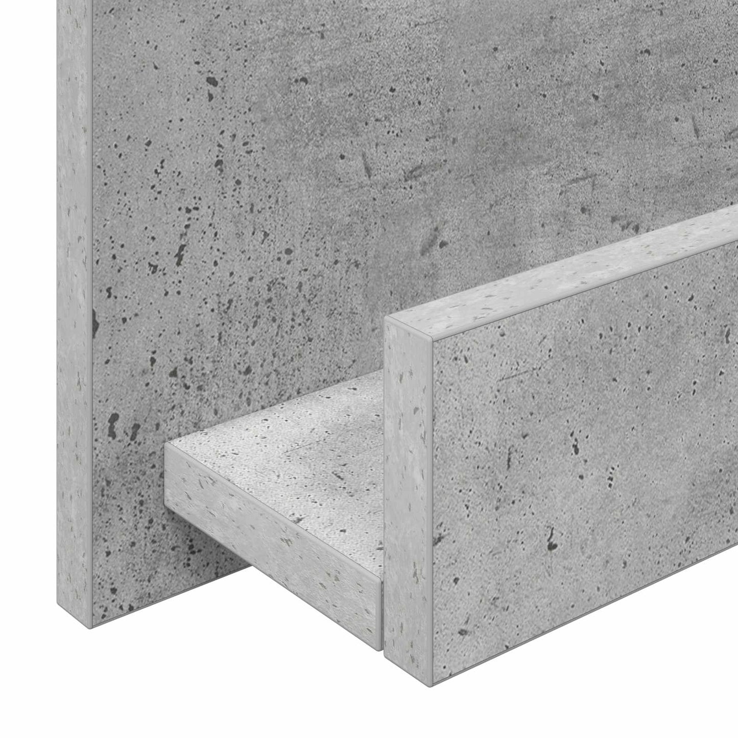 Scaffale per riviste Grigio cemento 51 x 11 x 102 cm