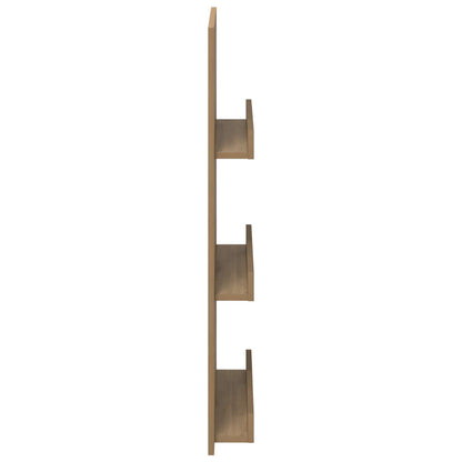 Scaffale per riviste Rovere artigianale 51 x 11 x 102 cm