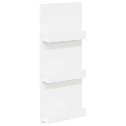 Scaffale per riviste Bianco 43 x 11 x 102 cm Legno multistrato