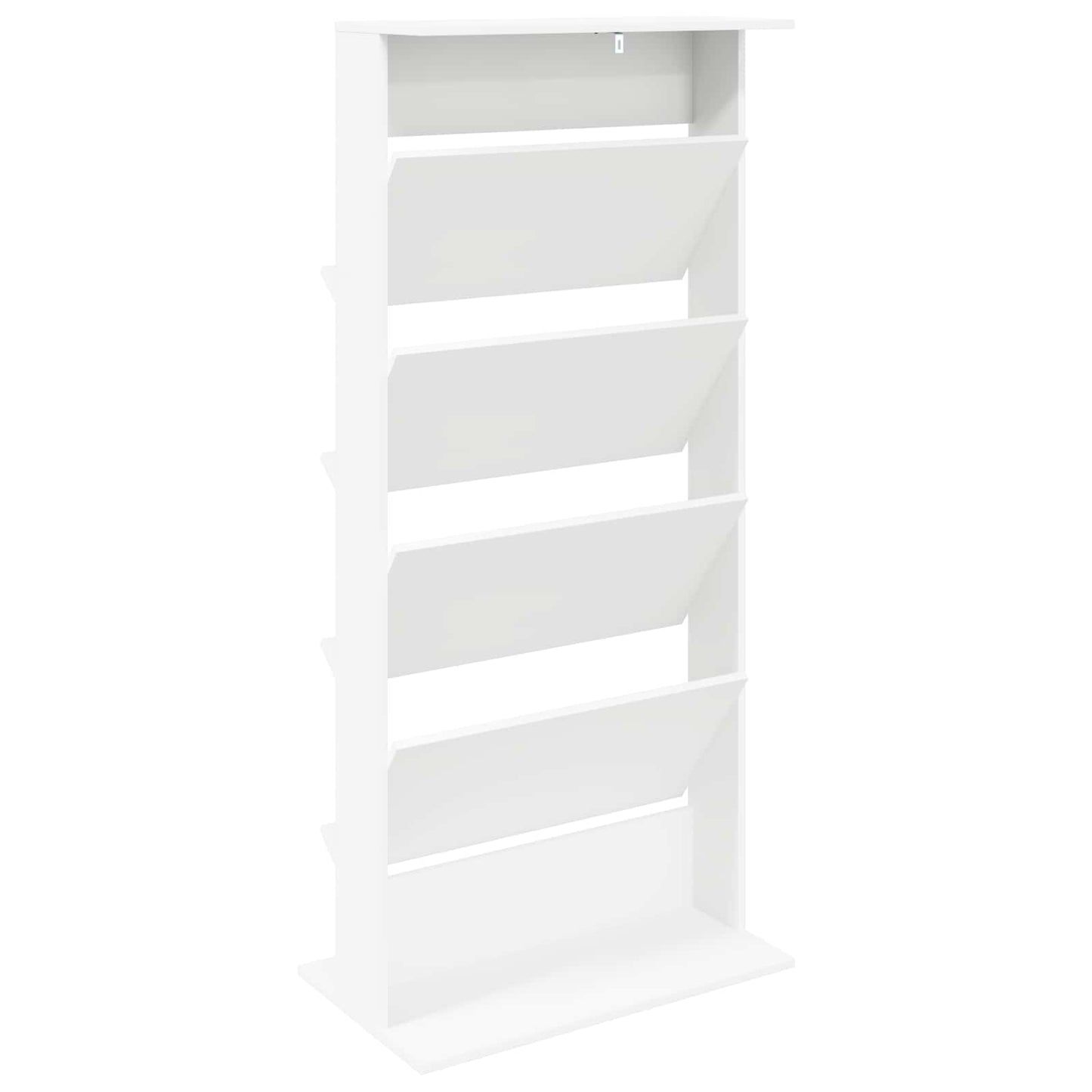 Scaffale per riviste Bianco 70 x 41 x 156 cm Legno multistrato | homemem39