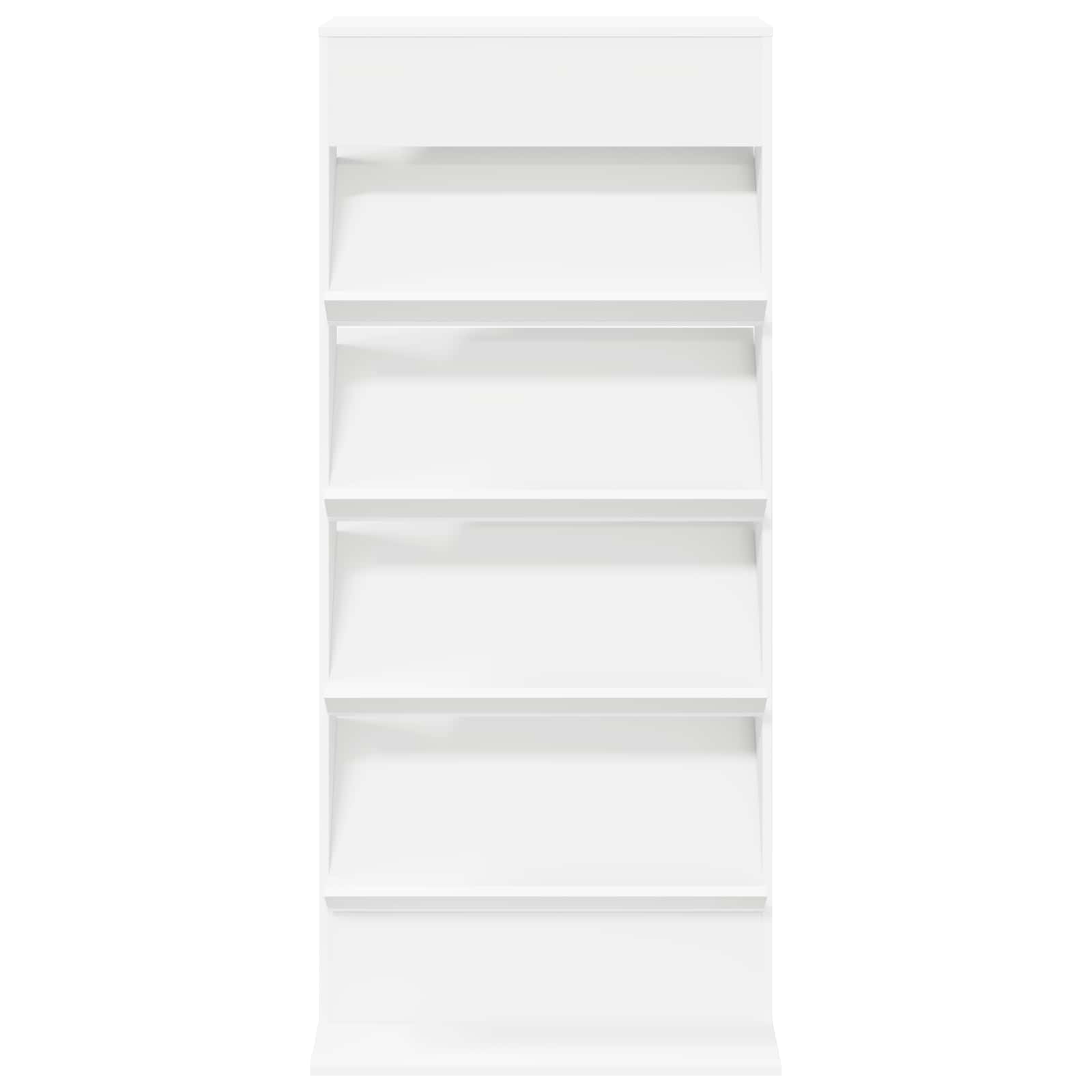 Scaffale per riviste Bianco 70 x 41 x 156 cm Legno multistrato | homemem39