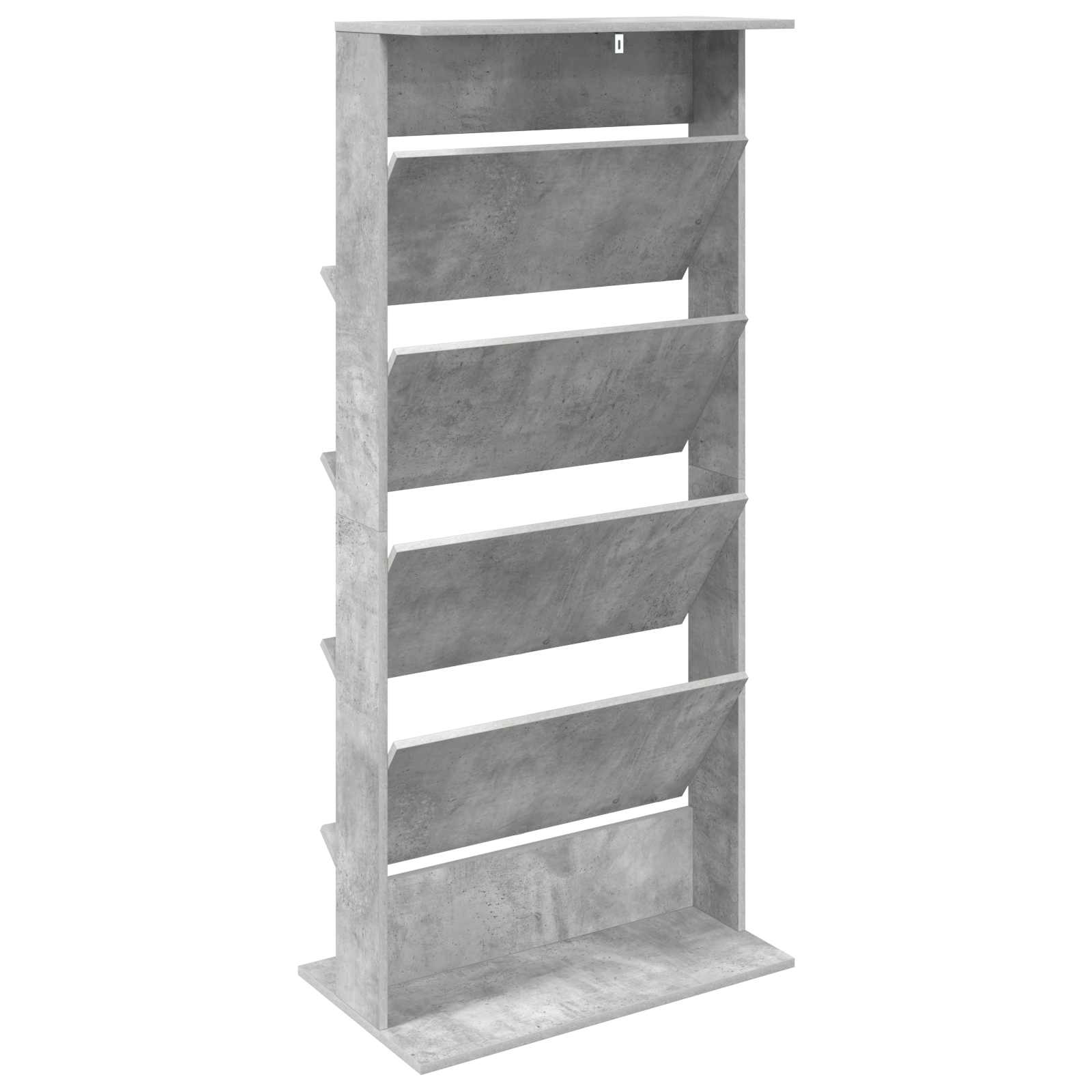 Scaffale per riviste Grigio cemento 70 x 41 x 156 cm | homemem39