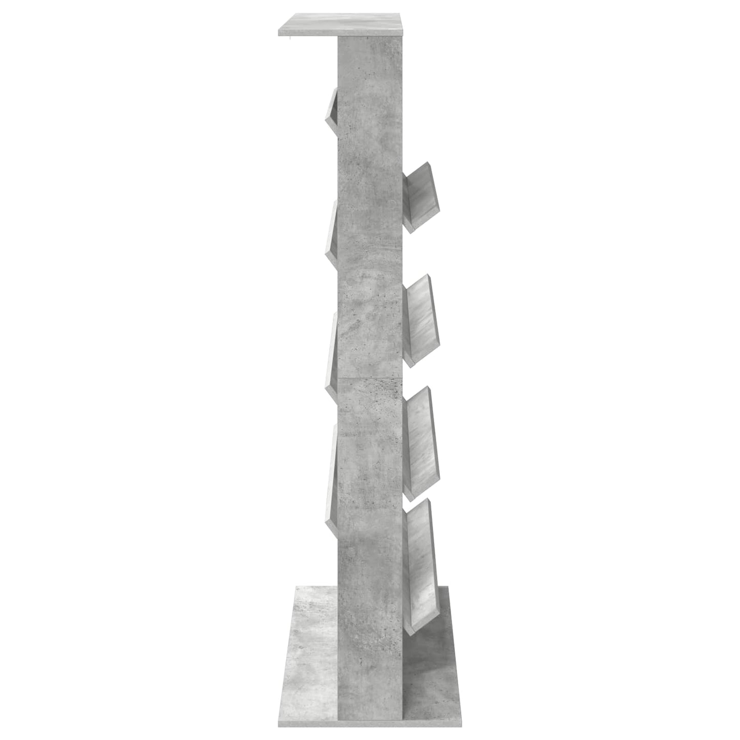 Scaffale per riviste Grigio cemento 70 x 41 x 156 cm | homemem39