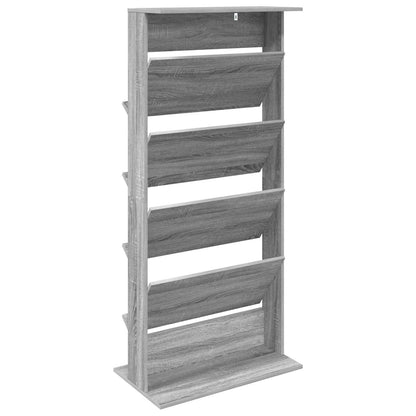 Scaffale per riviste Grigio Sonoma 70 x 41 x 156 cm