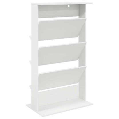 Scaffale per riviste Bianco 70 x 41 x 126 cm Legno multistrato
