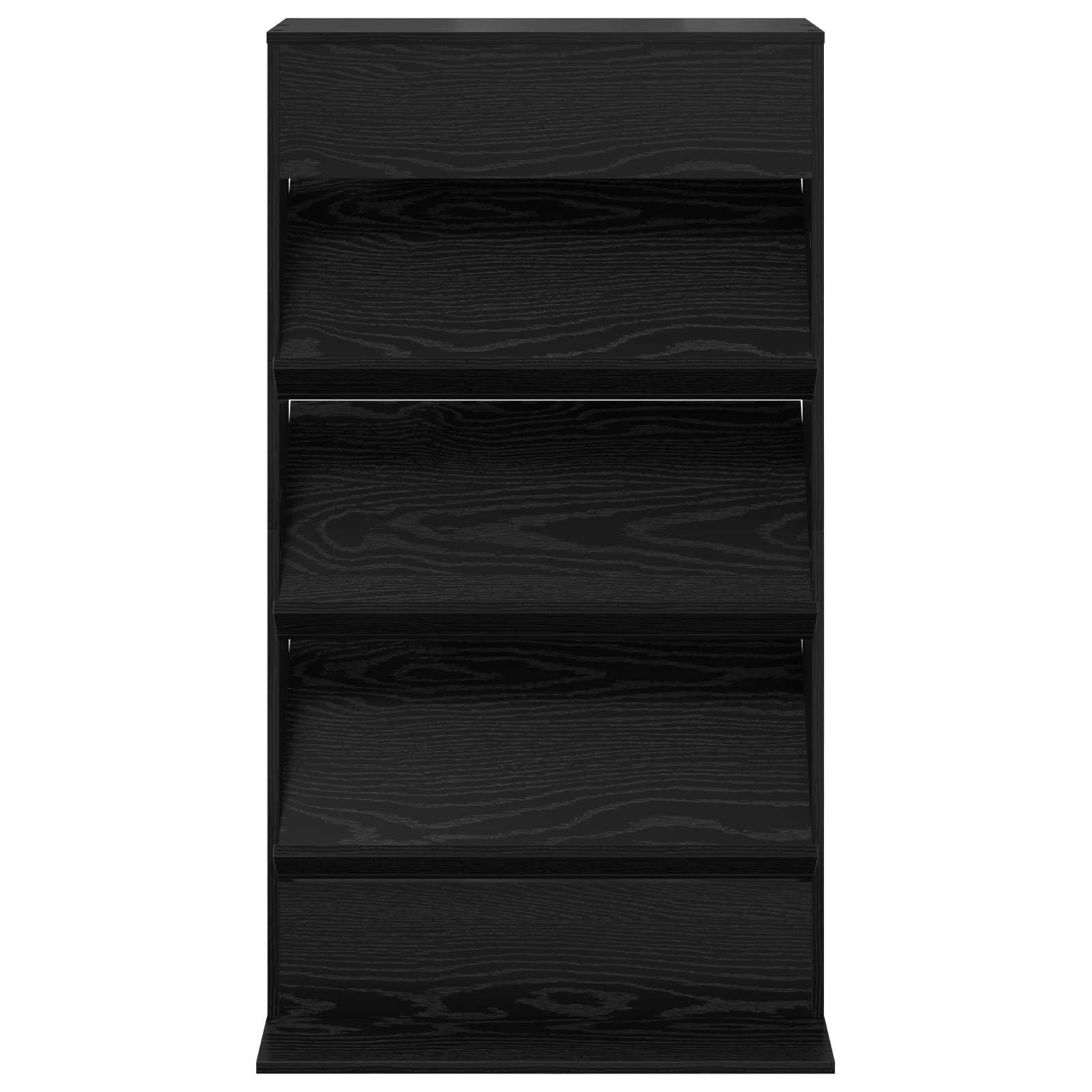 Scaffale per riviste Rovere Nero 70 x 41 x 126 cm | homemem39