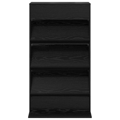 Scaffale per riviste Rovere Nero 70 x 41 x 126 cm | homemem39