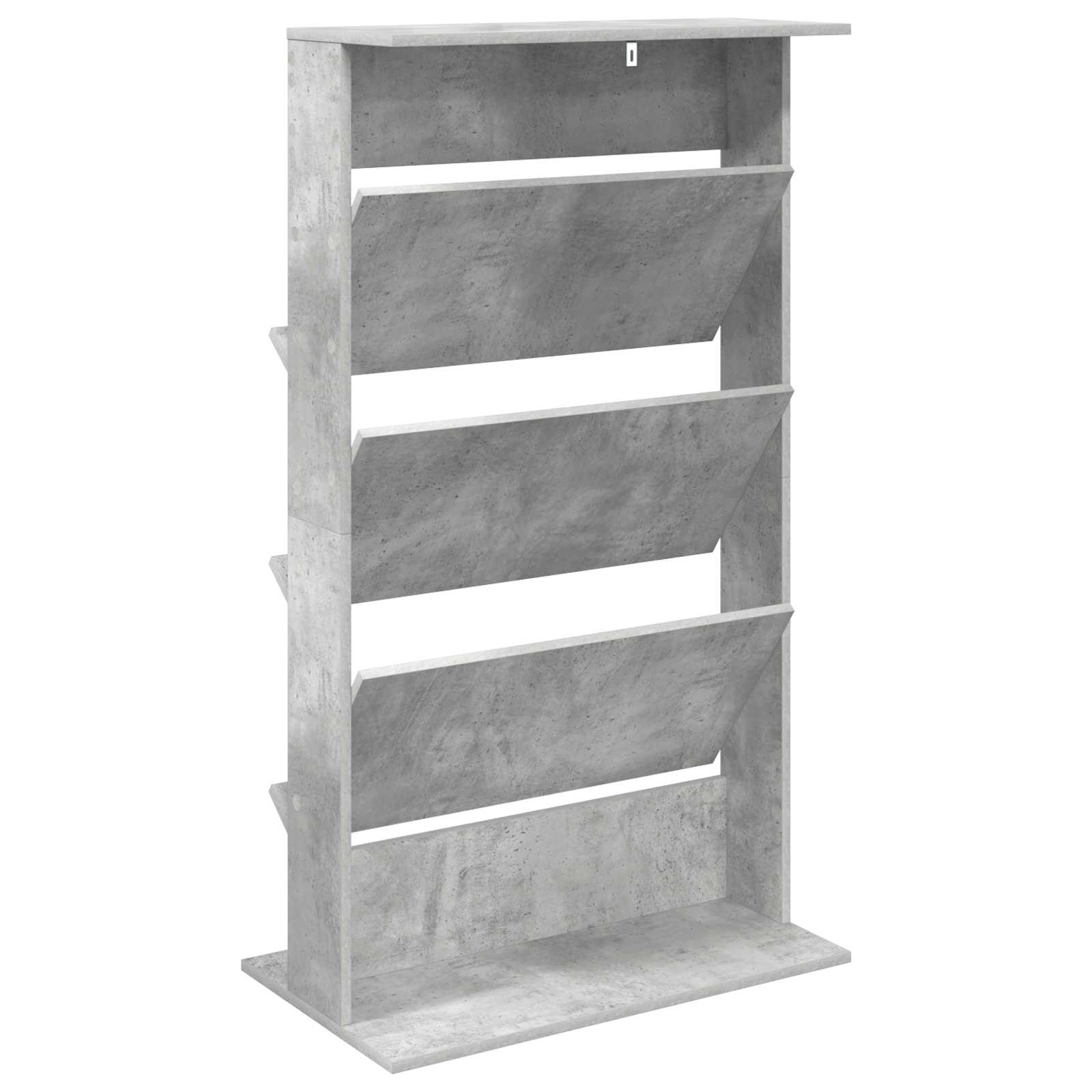 Scaffale per riviste Grigio cemento 70 x 41 x 126 cm | homemem39