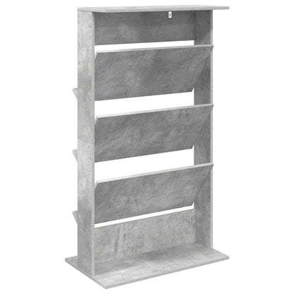 Scaffale per riviste Grigio cemento 70 x 41 x 126 cm