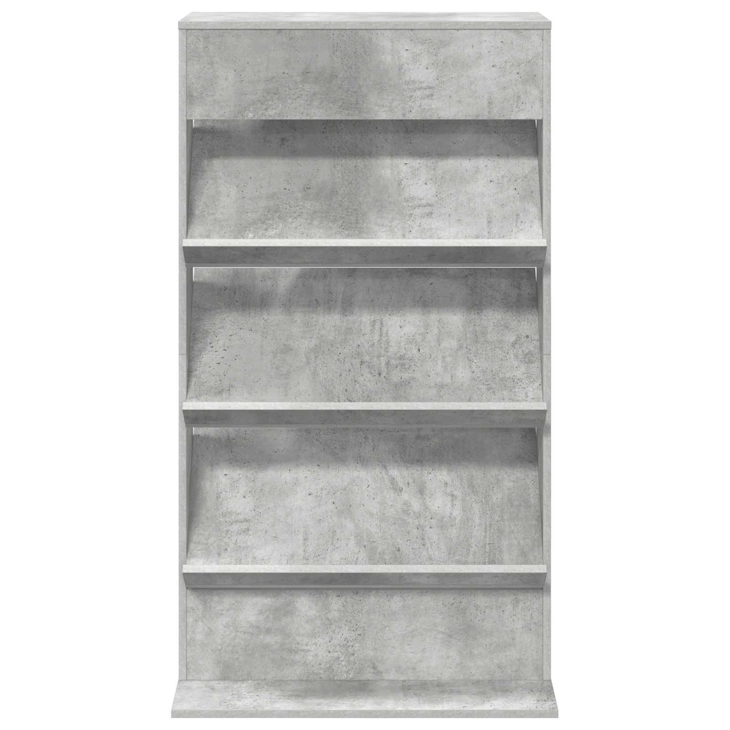 Scaffale per riviste Grigio cemento 70 x 41 x 126 cm