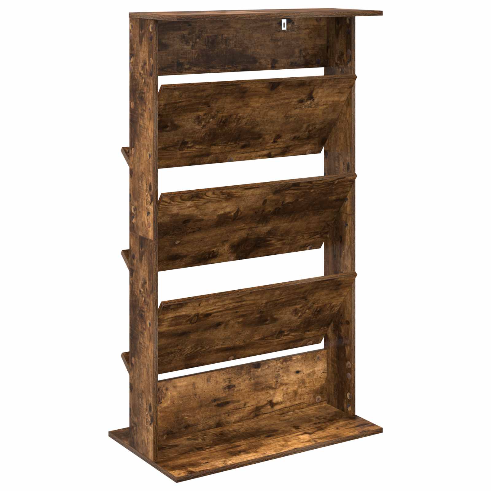 Scaffale per riviste Rovere fumé 70 x 41 x 126 cm | homemem39
