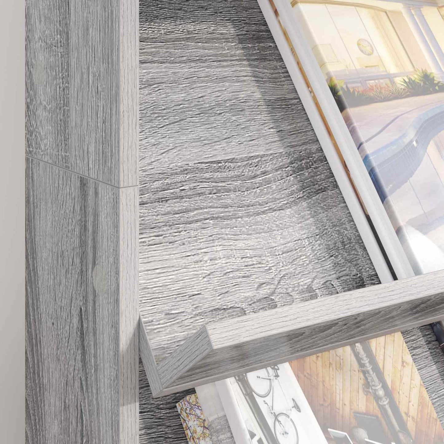 Scaffale per riviste Grigio Sonoma 70 x 41 x 126 cm | homemem39
