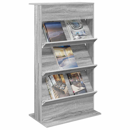 Scaffale per riviste Grigio Sonoma 70 x 41 x 126 cm