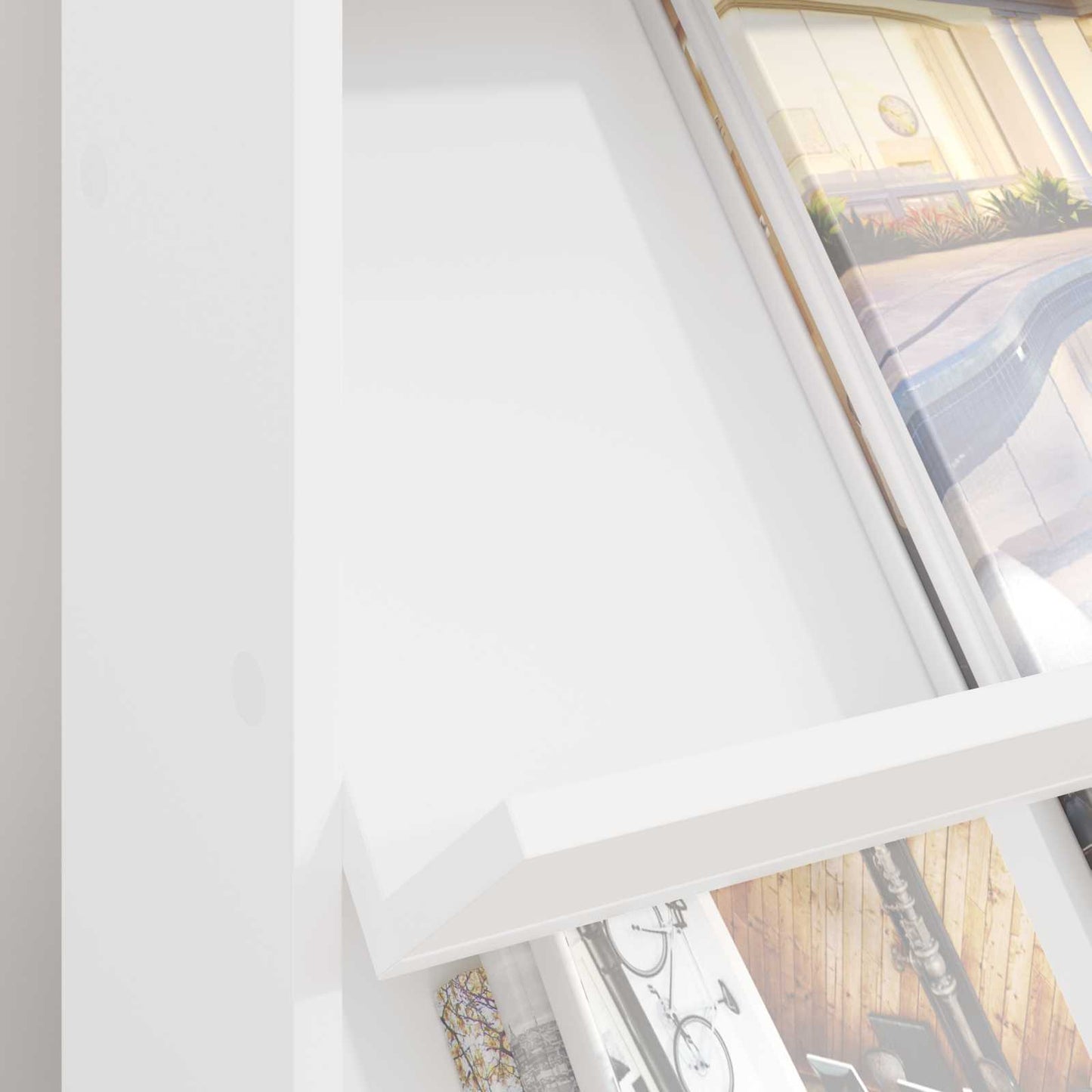 Scaffale per riviste Bianco 70 x 41 x 96 cm Legno multistrato | homemem39