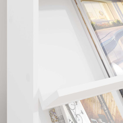 Scaffale per riviste Bianco 70 x 41 x 96 cm Legno multistrato | homemem39