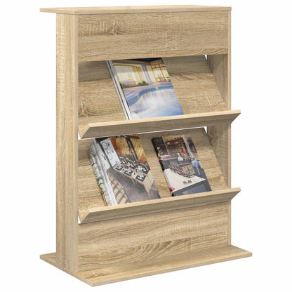 Scaffale per riviste Rovere Sonoma 70 x 41 x 96 cm