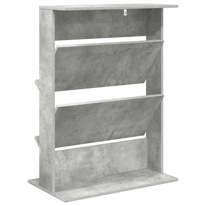 Scaffale per riviste Grigio cemento 70 x 41 x 96 cm
