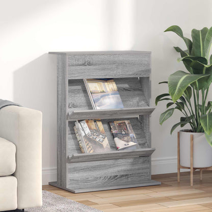 Scaffale per riviste Grigio Sonoma 70 x 41 x 96 cm