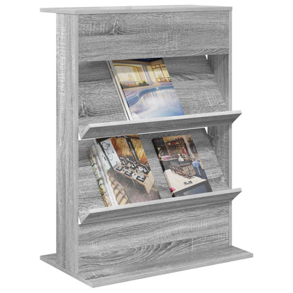 Scaffale per riviste Grigio Sonoma 70 x 41 x 96 cm | homemem39