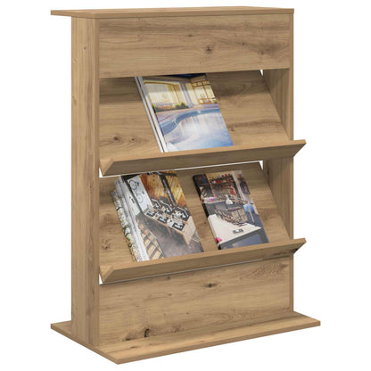 Scaffale per riviste Rovere artigianale 70 x 41 x 96 cm